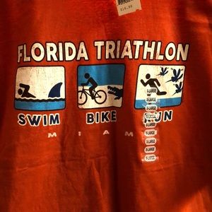 Miami Florida Triathlon t shirt size XL Brand new with tags